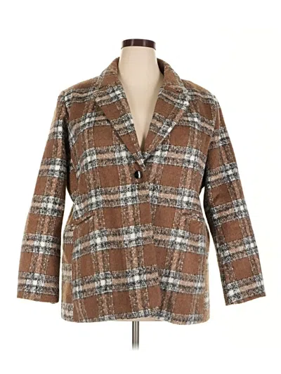Pre-owned Coco + Carmen Blazer Jacket In Brown
