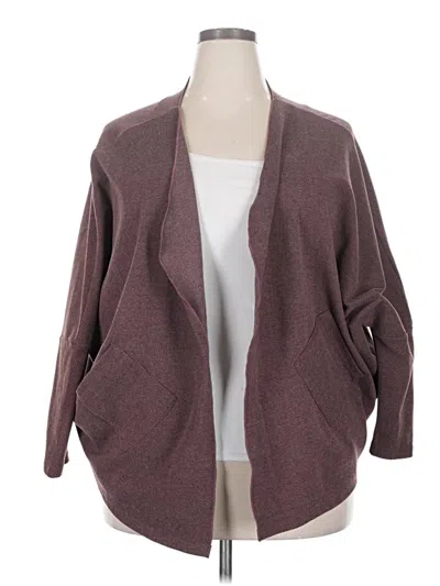 Pre-owned Coco + Carmen Cardigan Sweater In Burgundy