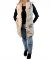 Coco + Carmen Carlisle Faux Fur Vest In Turtledove In Neutral