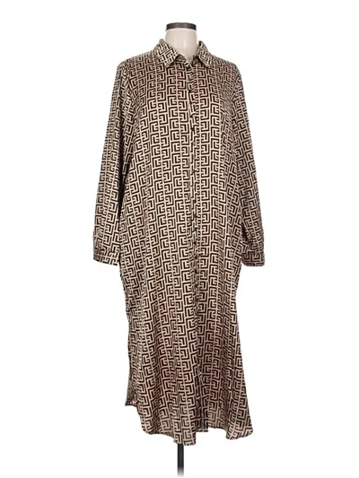 Pre-owned Coco + Carmen Casual Dress In Brown