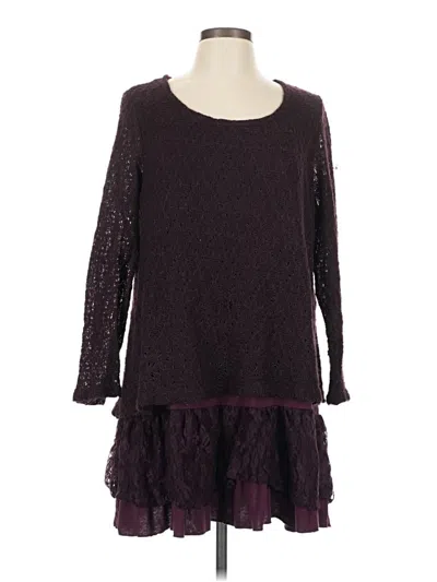 Pre-owned Coco + Carmen Casual Dress In Burgundy