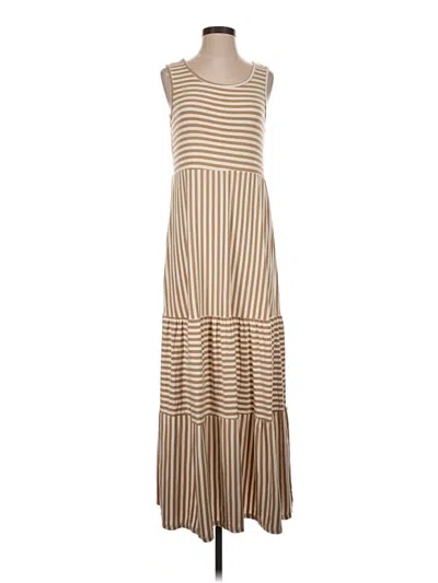 Pre-owned Coco + Carmen Casual Dress In Tan
