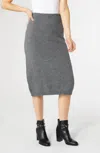COCO + CARMEN CELLESTE SWEATER SKIRT IN CHARCOAL