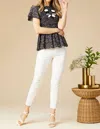 Coco + Carmen Cloud 9 Skinny Pant In White In White