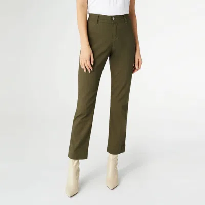Coco + Carmen Cloud 9ine Straight Leg Pant In Olive Night In Green