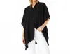 Coco + Carmen Corinne Button Front Cover Wrap In Black