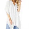 Coco + Carmen Corinne Button Front Cover Wrap In White