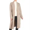 Coco + Carmen Cozette Cardigan Duster In Taupe In Grey