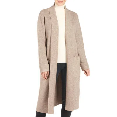 Coco + Carmen Cozette Cardigan Duster In Taupe In Grey