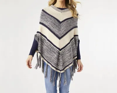 Coco + Carmen Danica Poncho In Multi In Gray