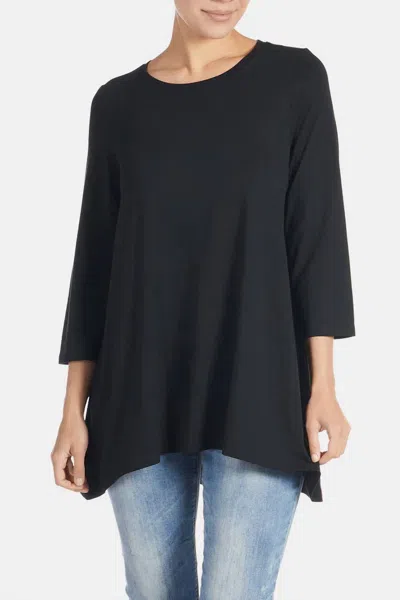 Coco + Carmen Essential Crew Neck Tunic In Black