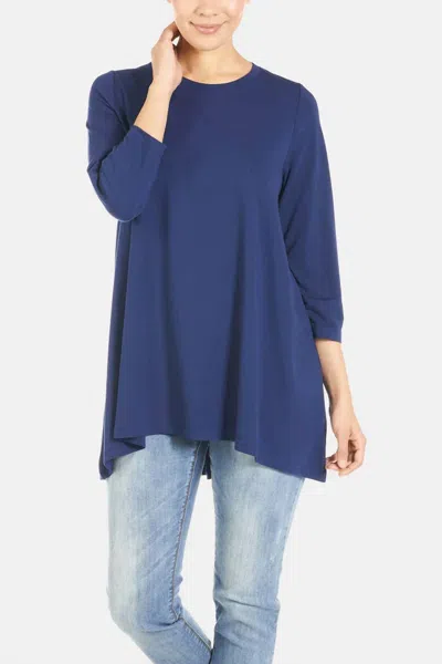 Coco + Carmen Essential Crewneck Tunic In Navy In Blue