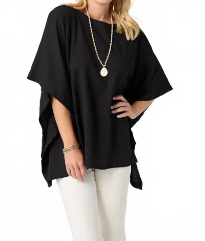 Coco + Carmen Gabriella Textured Poncho In Black