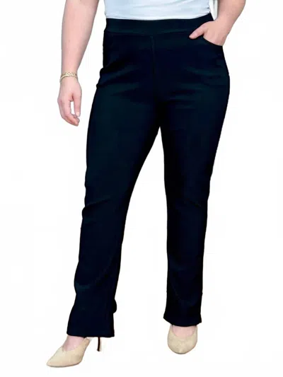Coco + Carmen Georgie Bow Back Pant In Black In Blue