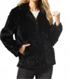 Coco + Carmen Harper Zip-up Coat In Black In Black