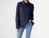 Coco + Carmen Heavenly Luxe Turtleneck Sweater In Navy In Blue