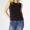 Coco + Carmen Hilarie Super Soft Tank Top In Black In Black