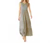 Coco + Carmen Janie Striped Maxi Dress In Teal/coral In Black