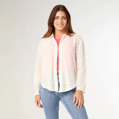 Coco + Carmen Jenny Button Front Top In White