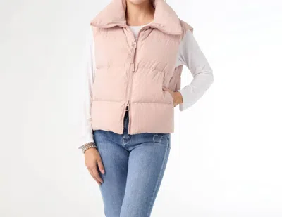 Coco + Carmen Jessica Down Filled Vest In Pink