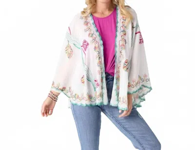 Coco + Carmen Jovie Embroidered Wrap In White