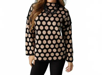 Coco + Carmen Karla Dot Sweater In Black