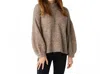 Coco + Carmen Kayne Mohair Sweater In Latte Heather In Neutral