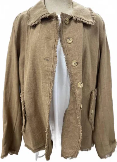 Coco + Carmen Kimberly Shackett With Fringe In Taupe In Multi