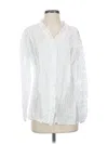 Coco + Carmen Long Sleeve Blouse In White
