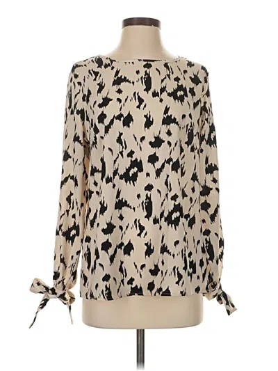Pre-owned Coco + Carmen Long Sleeve Blouse In White