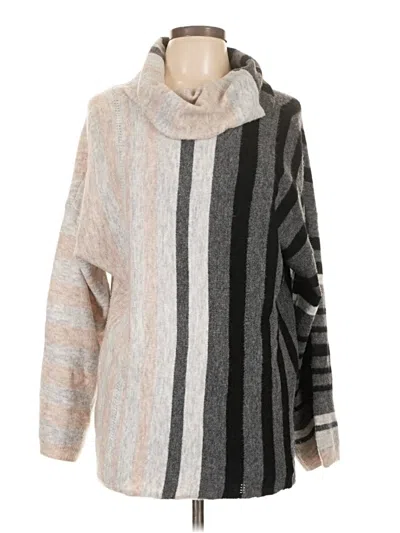 Pre-owned Coco + Carmen Long Sleeve Top Gray Turtleneck Tops