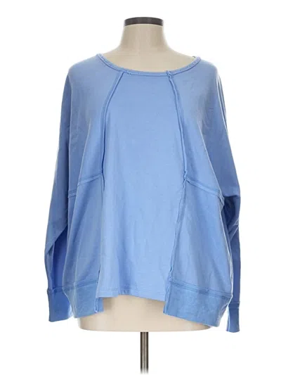 Pre-owned Coco + Carmen Long Sleeve T-shirt In Blue