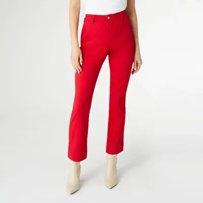 Coco + Carmen Lovely Straight Leg Pant In Red
