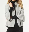 Coco + Carmen Luann Soft Brushed Cape In Mid Heather Grey In Multi
