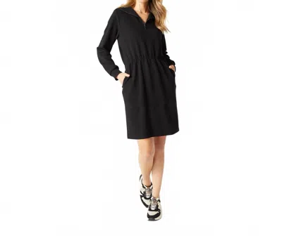 Coco + Carmen Lyla Long Sleeve Dress With Pockets In Black