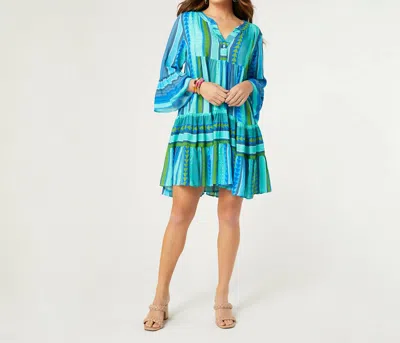 Coco + Carmen Milena Tiered Dress In Blue