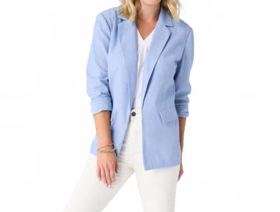 Coco + Carmen Newport Lightweight Blazer In Denim In Multi