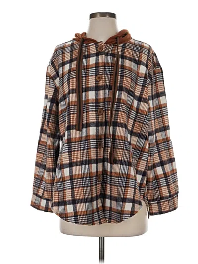 Pre-owned Coco + Carmen Poncho In Brown
