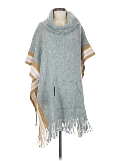 Pre-owned Coco + Carmen Poncho In Gray