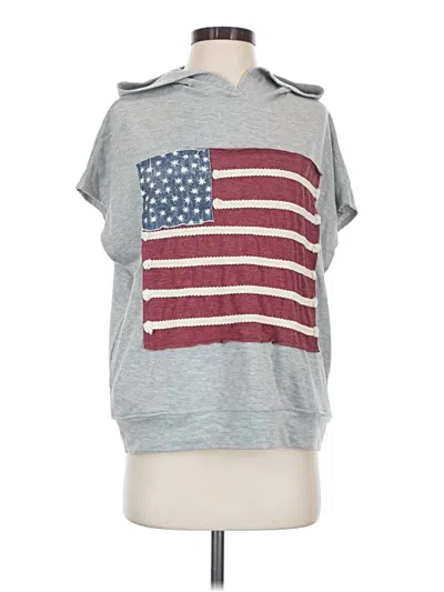 Pre-owned Coco + Carmen Pullover Hoodie In Gray