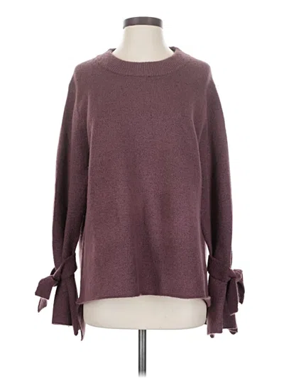 Pre-owned Coco + Carmen Pullover Sweater In Burgundy