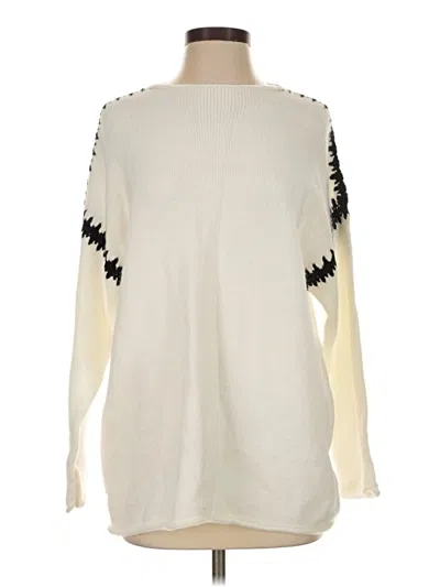 Pre-owned Coco + Carmen Pullover Sweater In Ivory