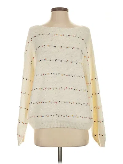 Coco + Carmen Pullover Sweater In Ivory