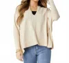 Coco + Carmen Rila Fine Sweater In Beige In Neutral