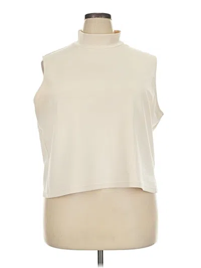 Pre-owned Coco + Carmen Sleeveless T-shirt In Ivory