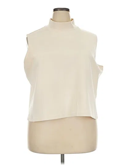 Pre-owned Coco + Carmen Sleeveless T-shirt In Ivory
