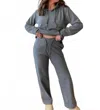 Coco + Carmen Smooth Wide Leg Pant In Gray In Gray