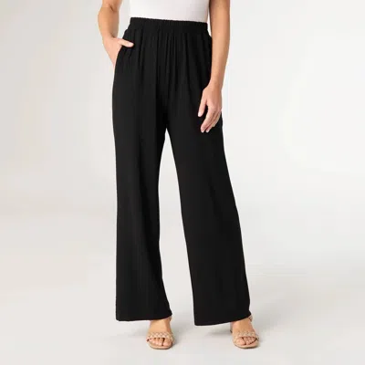 Coco + Carmen Soft Landing Pants With Pockets In Black