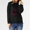 Coco + Carmen Spruce Christmas Tree Cutwork Hooded Top In Black In Black