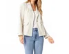 Coco + Carmen Sydney Stripe Blazer In Natural In White